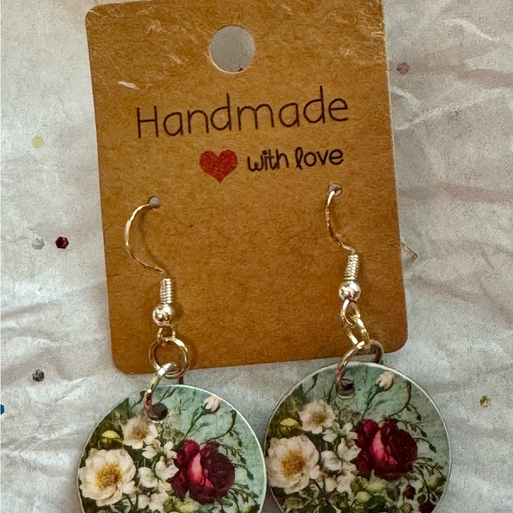 Floral earrings